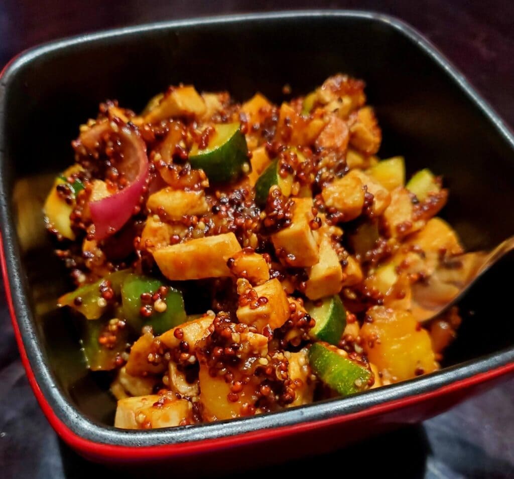High Protein BBQ Tofu Bowl | Protein Deficient Vegan