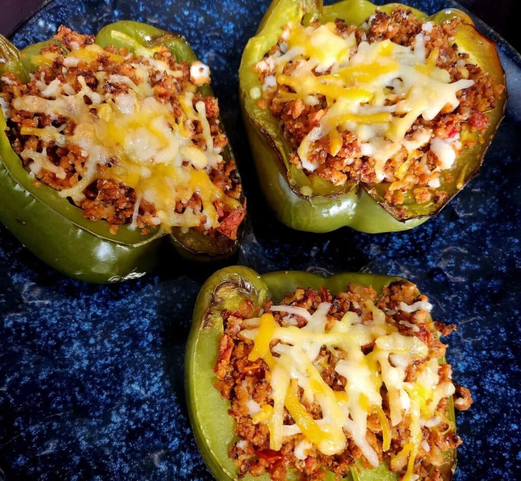 High Protein Vegan Stuffed Peppers - Protein Deficient Vegan