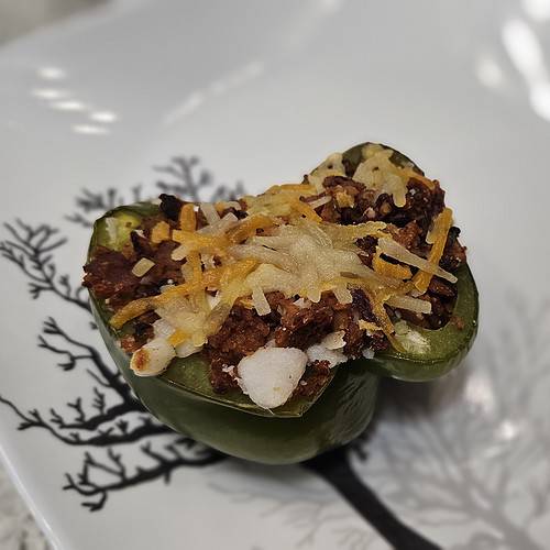 high protein Mexican Stuffed Bell Pepper