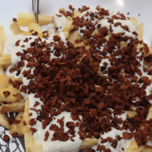 High Protein Bacon Loaded Fries