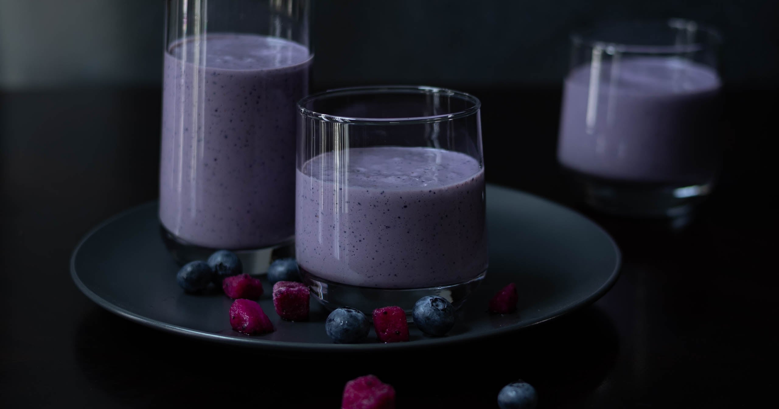High Protein Blueberry Dragon Fruit Smoothie