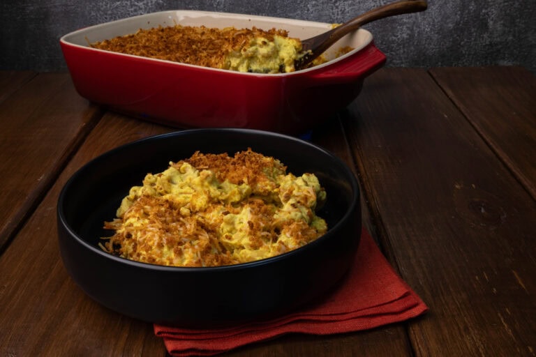 Butternut Squash Mac and Cheese in a bowl.