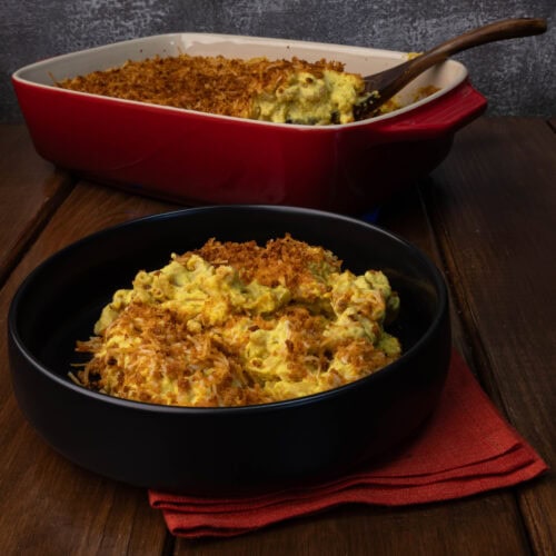 Butternut Squash Mac and Cheese in a bowl.