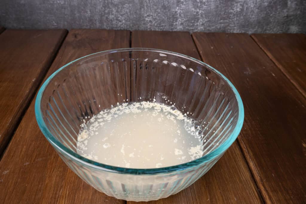 Mixture of water, yeast and sugar.