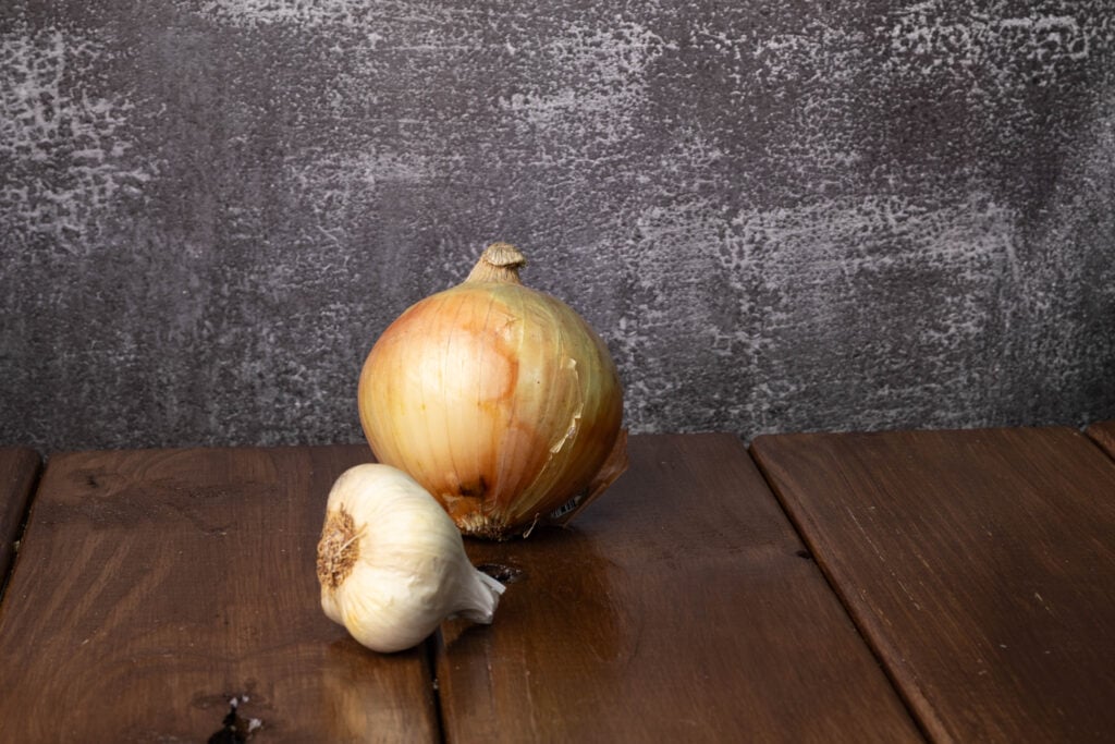 Onion and garlic.