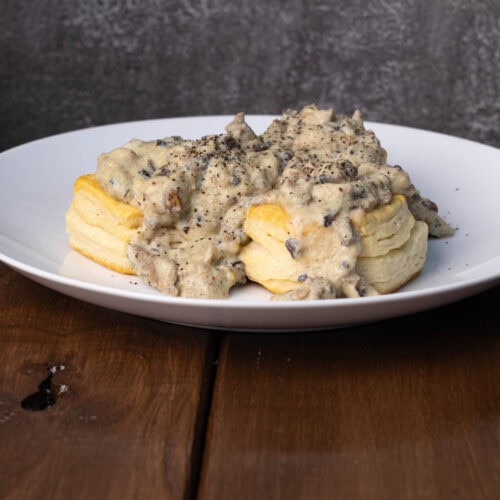 Vegan biscuits and gravy.