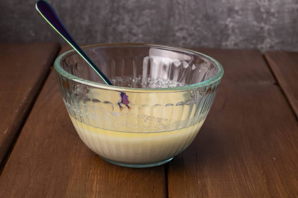Melted butter.