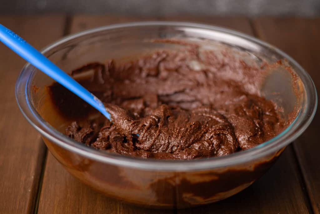Brownie batter.
