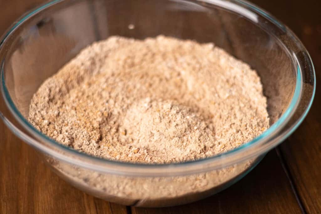 Mixed dry ingredients.