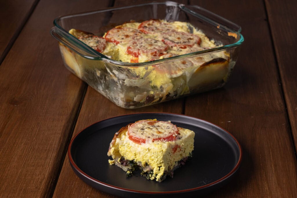 Mediterranean Pizza Quiche.