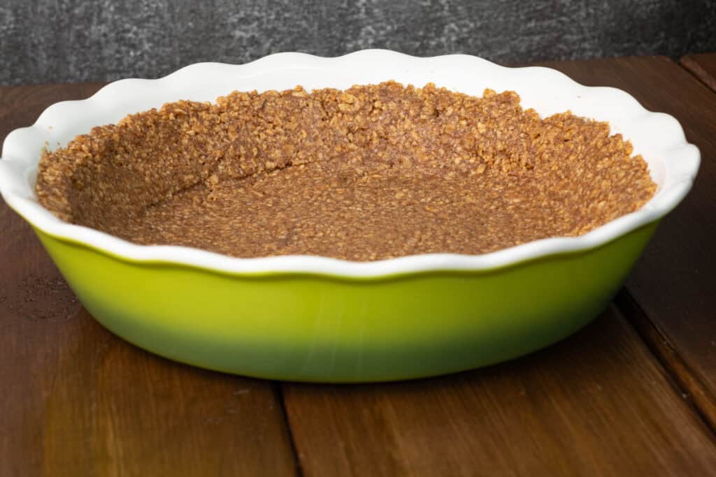 Pumpkin Pie Crust in a pie pan.