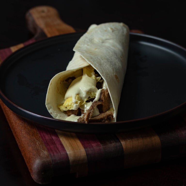 Steak and Egg taco.