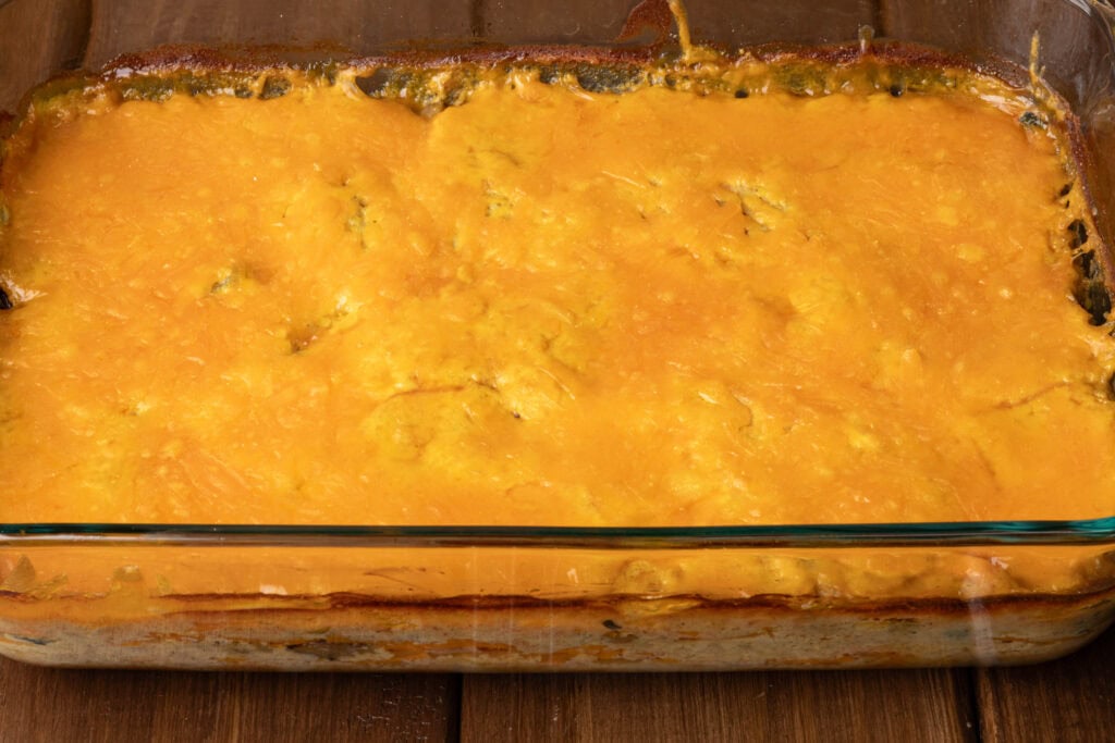 Sweet potato gratin straight out of the oven!