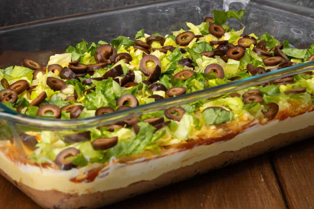 Seven layer taco dip.