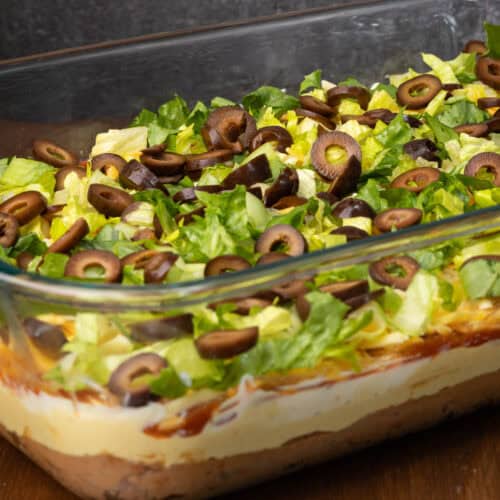 Seven layer taco dip.