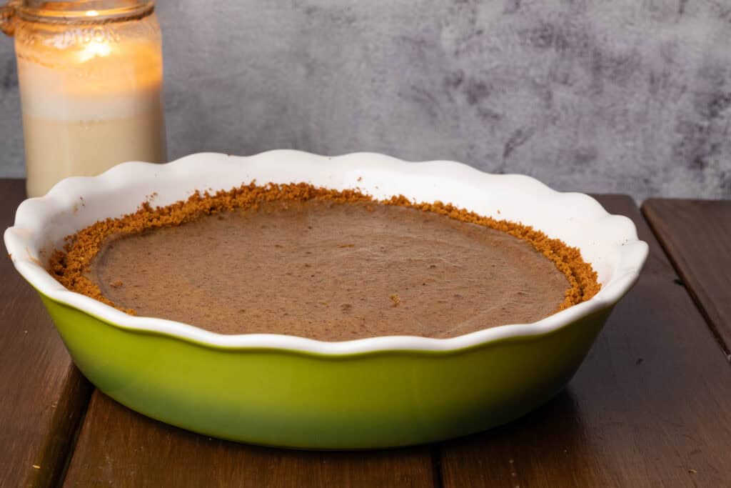 Vegan biscoff cheesecake.