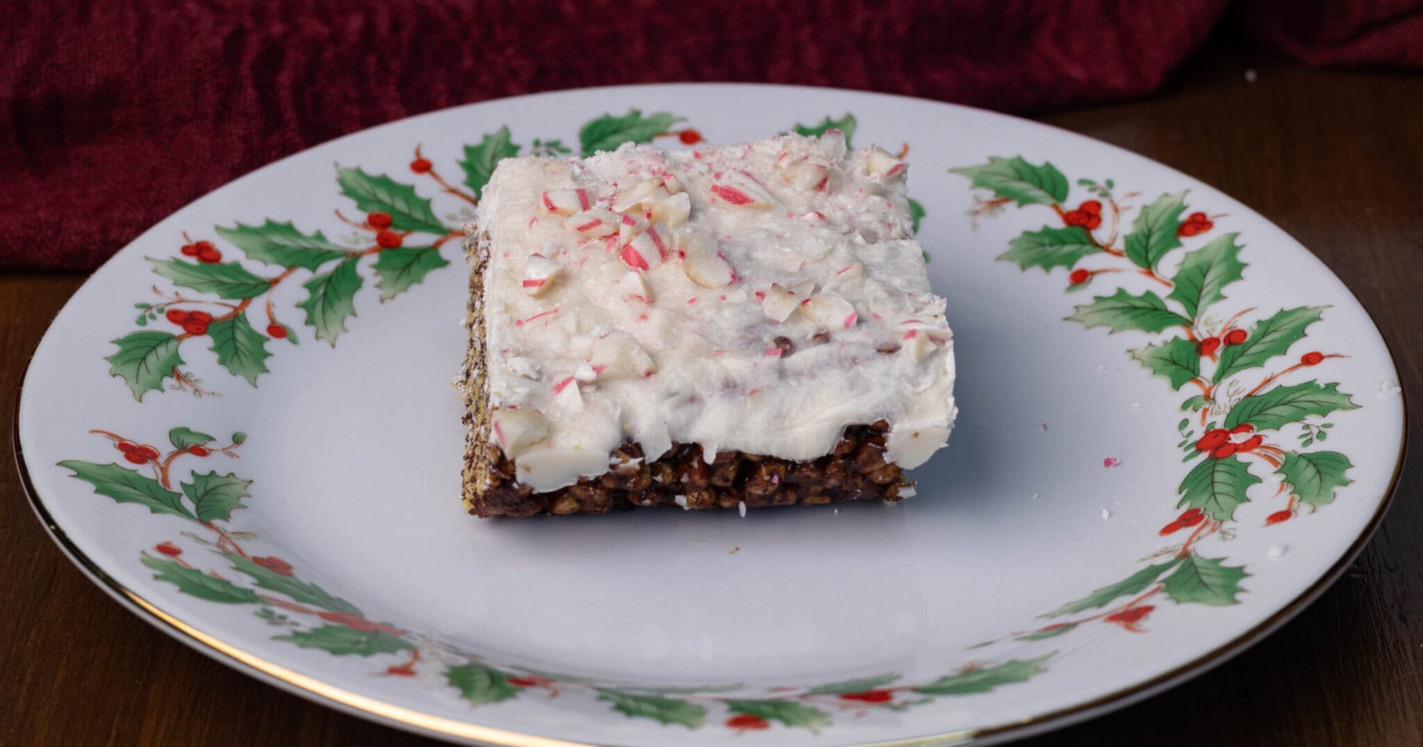 Chocolate Peppermint "Rice" Crispy Treats