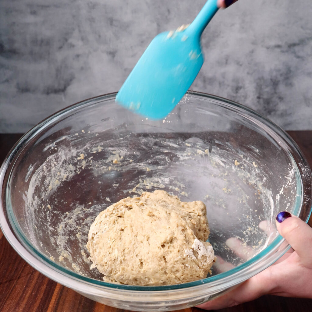 Cinnamon roll dough, unkneaded..