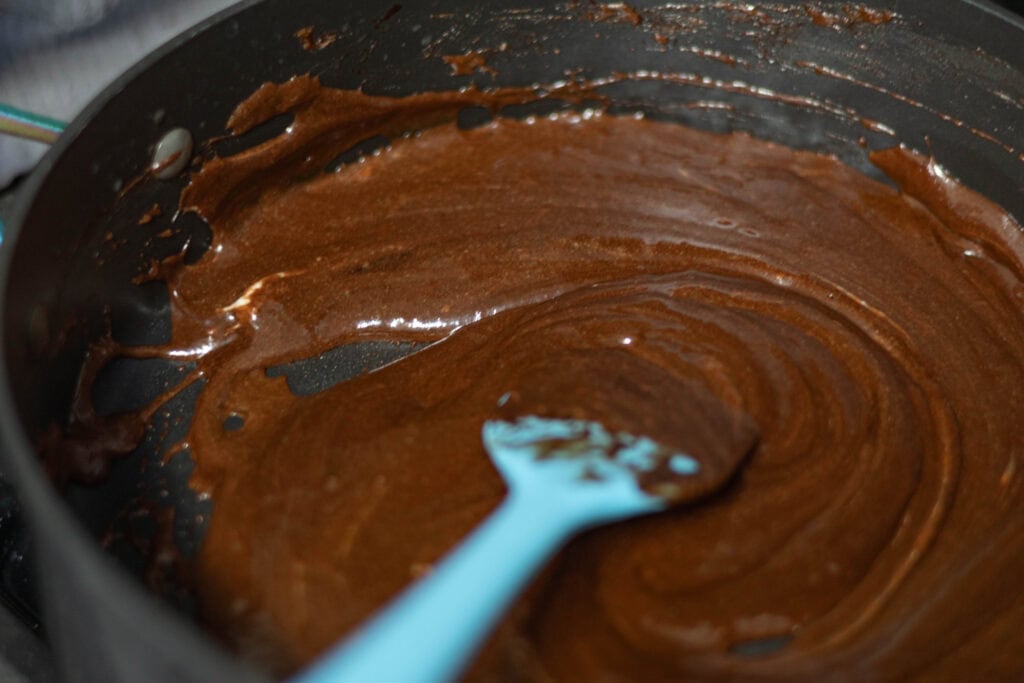 Chocolatey marshmallow goo.
