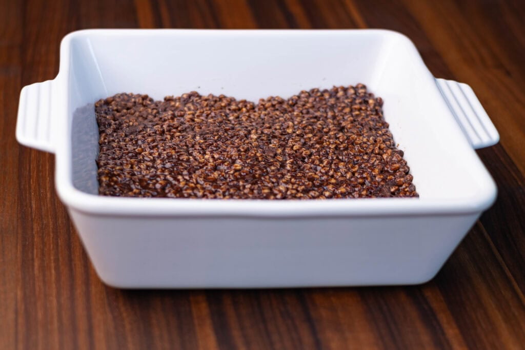 High Protein Vegan Chocolate Rice Crispy Treats
