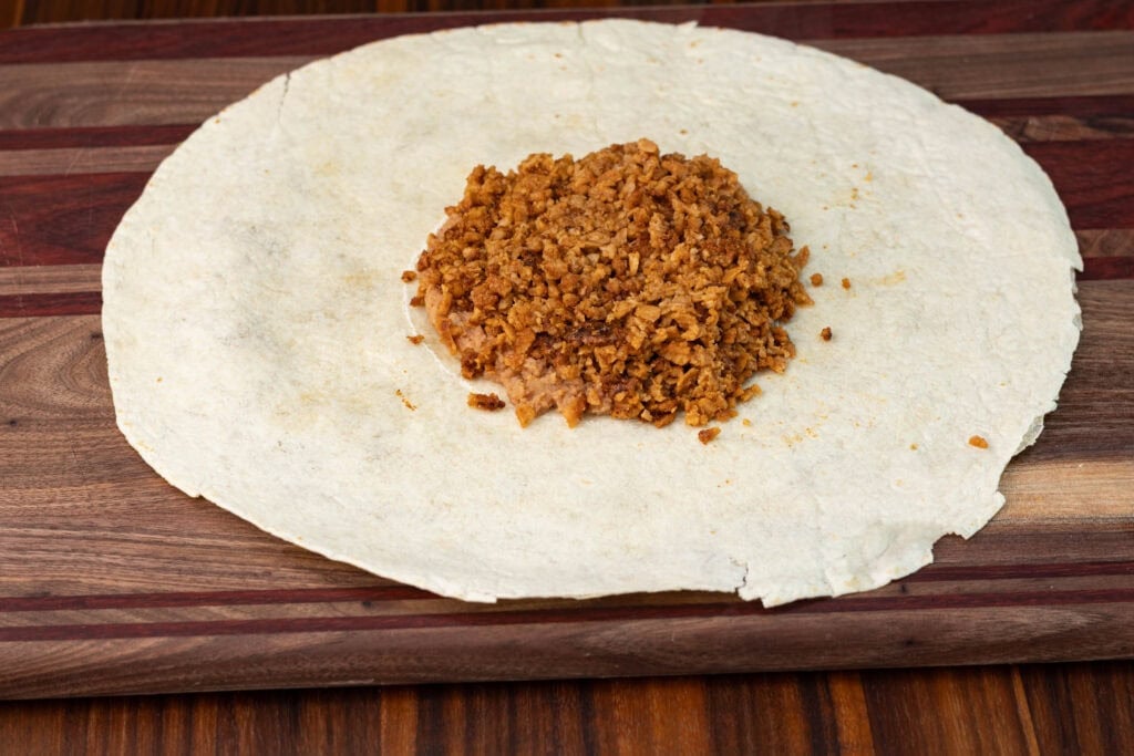 TVP crunchwrap, the TVP layer.